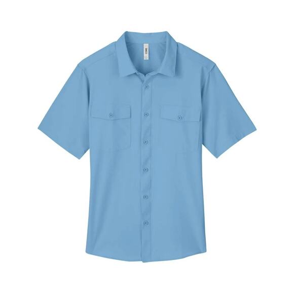 CORE365 Men’s Columbia Blue Short Sleeve UV Protection Shirt XL NWT - Picture 1 of 16